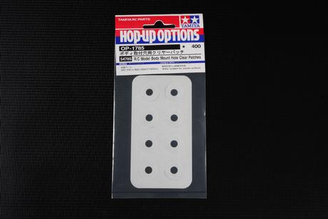 Rc Body Mount Hole Patches Clear