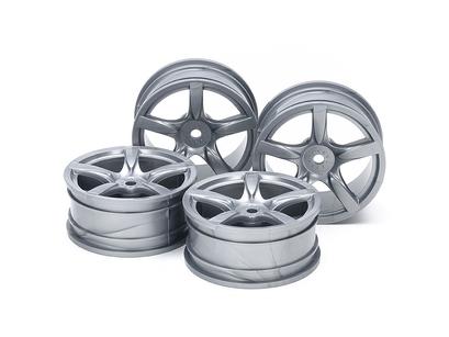 Rc 24Mm 5-Spoke Wheels-4Pcs Carrera Gt Style/+0