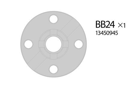 Rc Spur Gear Holder: 58658 Black