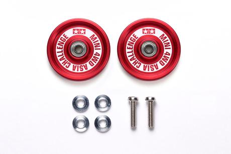 Jr Hg Alum Ball-Race Rollers 19Mm Ringless/Red Asia Chall.