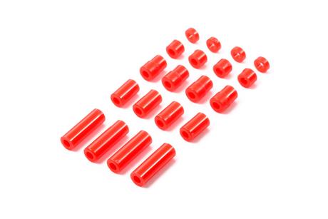 Jr Lw Plastic Spacer Set 12/6.7/6/3/1.5  (Red)