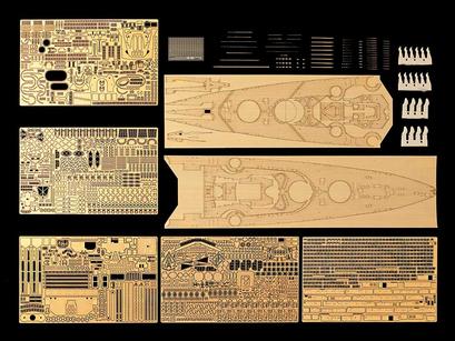 Bismarck 1941 Detail Up Set Photo Etched Parts