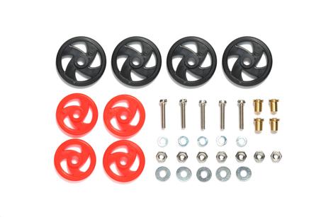 Jr Low Friction Roller Set Mini 4Wd Station (Black/Red)