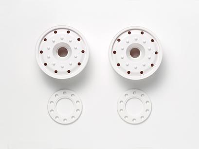 Rc 30Mm B. Bearing Wheels 2Pcs White