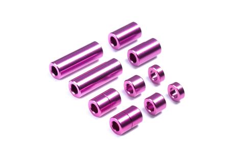 Jr Aluminum Spacer Set Purple 12/6.7/6/3/1.5Mm  2Pcs Each