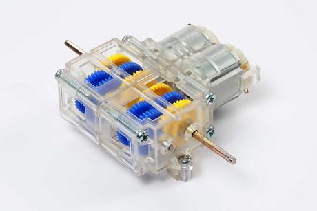 Double Gearbox 4-Speed Clear  Left/Right Independent