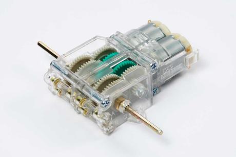 Twin Motor Gearbox Clear