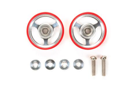 Jr 17Mm Aluminum Rollers W/Plastic Rings (Red)