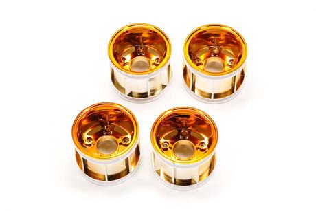 Rc Wr-02Cb T Parts Wheel Rims (Orange Plated)