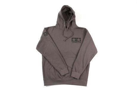 Pullover Hoodie Charcoal Grey Black Logo  2Xl