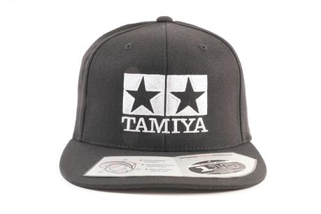 Hat, Tamiya Logo Snap Back Black W/White Emb