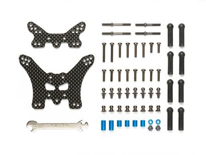 Rc Tt02B Carbon Damper Stays Front/Rear