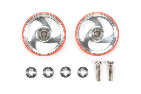 Jr 19Mm Alum Roller Red W/Plastic Ring
