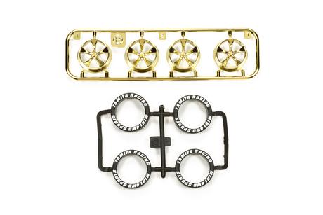 Jr Lp Tire/Wheel Set (5-Spoke) Gold Plated