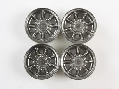 Rc M-Chassis Plated Wheels Black