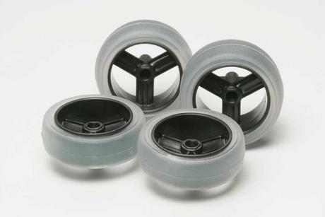 Jr Lg Dia Carbon Wheel Set W/Soft Slick Tires