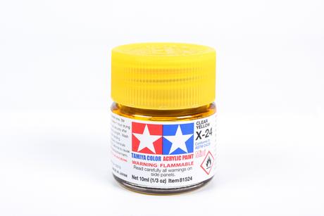 Acrylic Mini X-24 Clear Yellow 10Ml Bottle