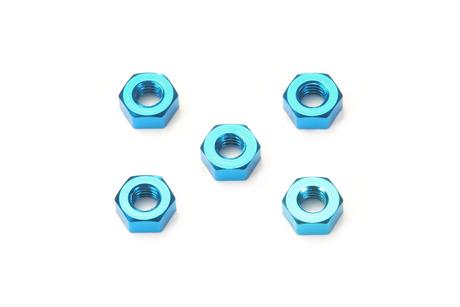 Rc 3Mm Aluminum Nut Blue