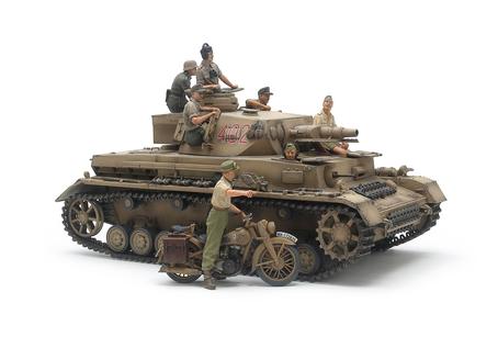 German Panzer Iv Ausf.F Motorcycle Set North Africa