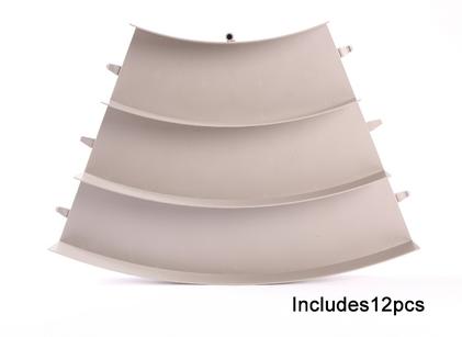 Jr Circuit Curve Section Gray (12Pcs)