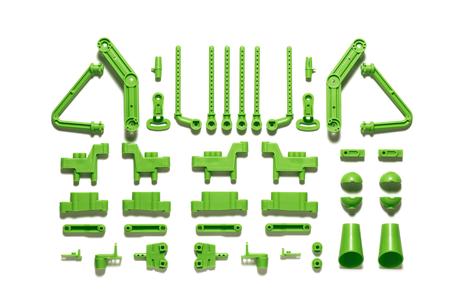 Rc Wr-02Cb L/N Parts Body Mounts/Sus Arms (Y.Green)