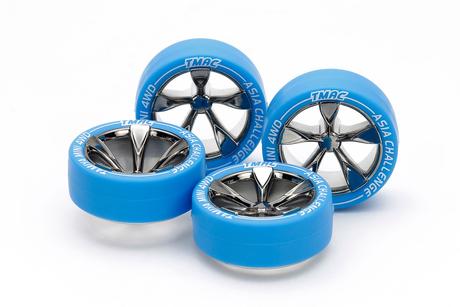 Jr Lp Small Dia Tires/Wheels 5-Spoke/Blk Plated Asia Chall.