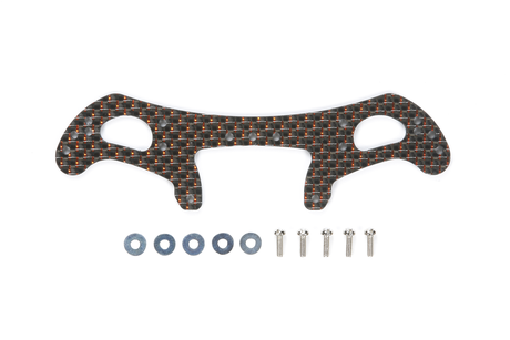 Jr Hg Carbon Wide Rear Plate For Ar Chassis (2Mm/Red Lame)