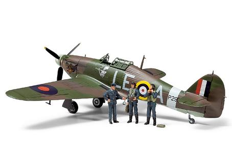 1/48 Hawker Hurricane Mk.I W/3 Figures