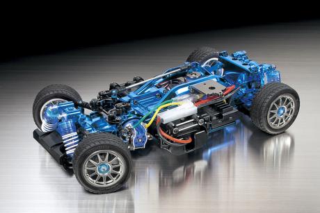 Rc M05 Pro Chassis Kit M05  Blue Plated Version