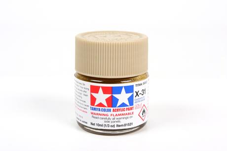 Acrylic Mini X-31 Titan Gold 10Ml Bottle