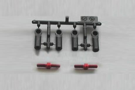 Rc Alum Turnbuckle Shafts 3X18Mm Red 2Pcs