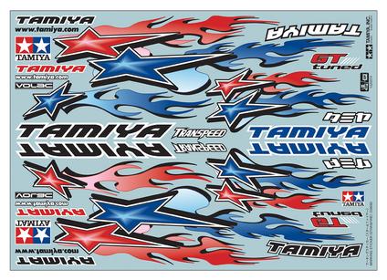 Rc Marking Sticker Star & Fire Design
