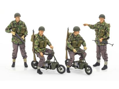 British Paratroopers W/Small Motorcycle