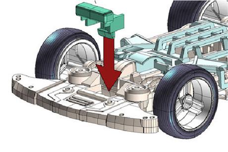Jr Body Mount Adapter Ms Chassis