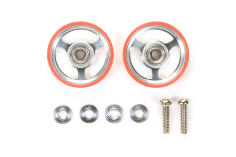 Jr 17Mm Aluminum Rollers W/Plastic Rings (Red)