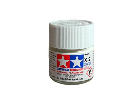 Acrylic Mini X-2 White 10Ml Bottle
