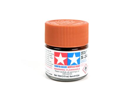 Acrylic Mini X-34 Met Brown 10Ml Bottle