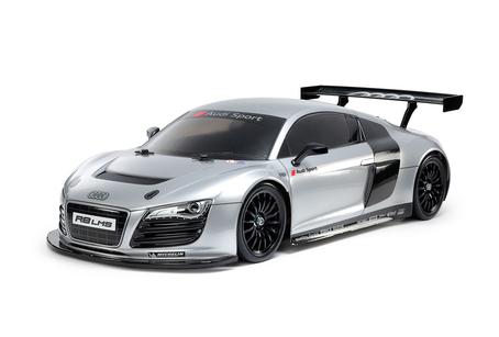 Rc Audi R8 Lms 2008 Tt02 Silver Painted Body