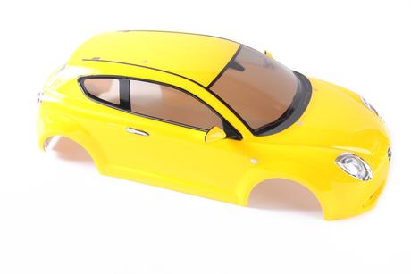 Rc Body Set Alfa Romeo Mito Finished Yellow (L)
