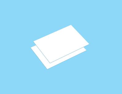 Heat-Shrinking Pla-Plate B6 Size  (White/4Pcs)