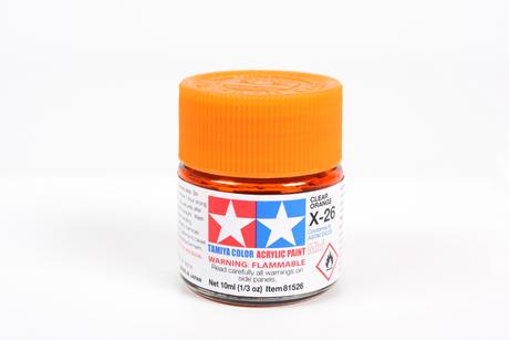 Acrylic Mini X-26 Clear Orange 10Ml Bottle