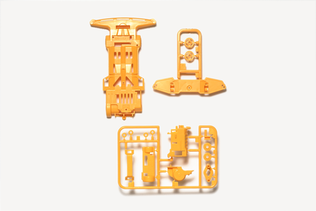 Jr Mini 4Wd Super 1 Chassis Orange