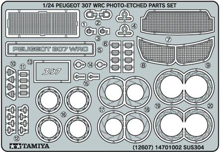 Peugeot 307 Wrc Pe Parts Set Photo Etched