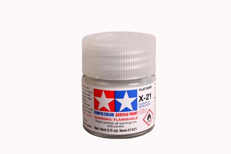 Acrylic Mini X-21 Flat Base 10Ml Bottle
