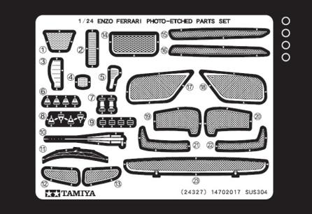 1/24 Enzo Ferrari Pe Parts Photo Etched Parts