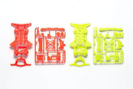 Jr Fluorescent Chassis Set Super Xx (Orange/Yellow)