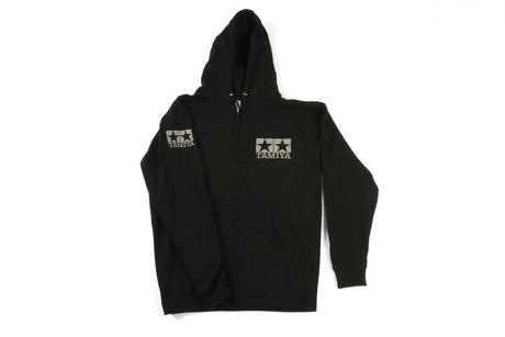 Zip Up Hoodie Black Grey Logo  2Xl