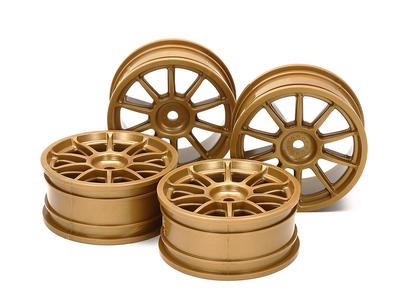 Rc 24Mm 10-Spoke Wheels-4Pcs Gold/+0
